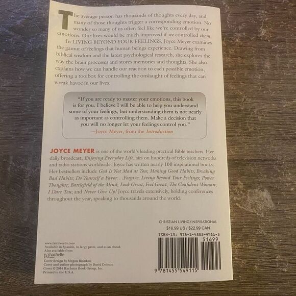 Joyce Meyer Living Beyond Your Feelings - Controlling Emotions So They Don't Con - Picture 8 of 10